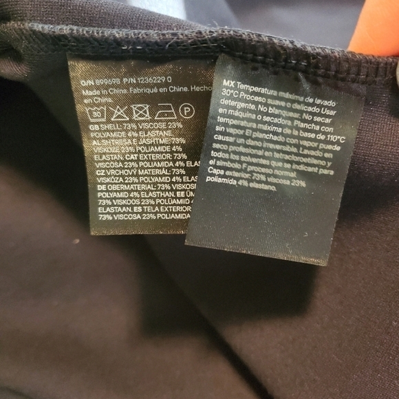 H&M Navy Blue Knit Snap Close Crop Style Jacket/Cardigan Size XL - Picture 10 of 11